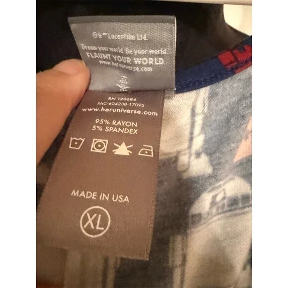 Her Universe Star Wars R2-D2 Dress Womens XL Blue Fit & Flare Tank Knee - Picture 5 of 5